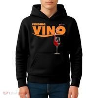 Finding Vino For Wine Lovers Kids Hoodie thumb 4
