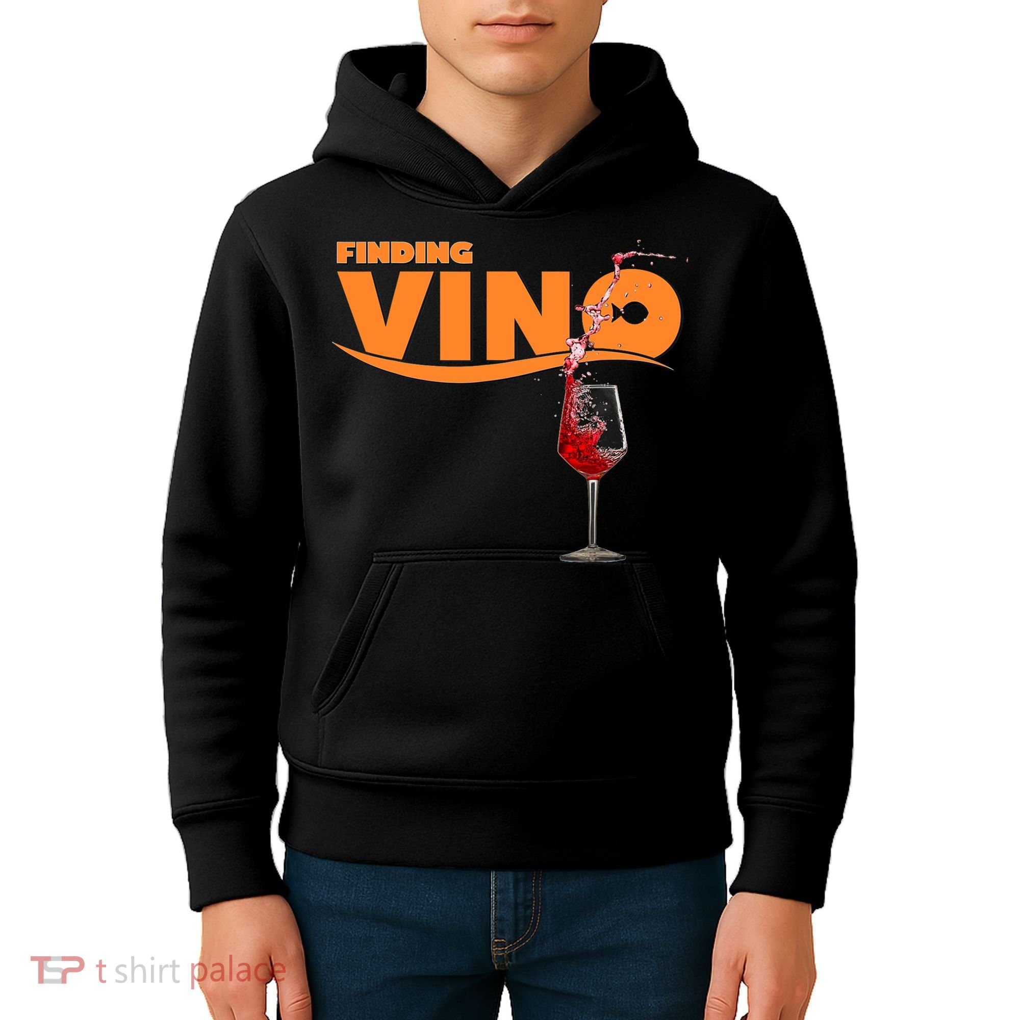 Finding Vino For Wine Lovers Kids Hoodie
