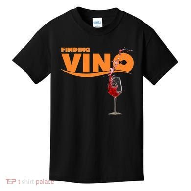 Finding Vino For Wine Lovers Kids T-Shirt