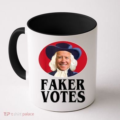 Faker Votes Funny Joe Biden Election Coffee Mug