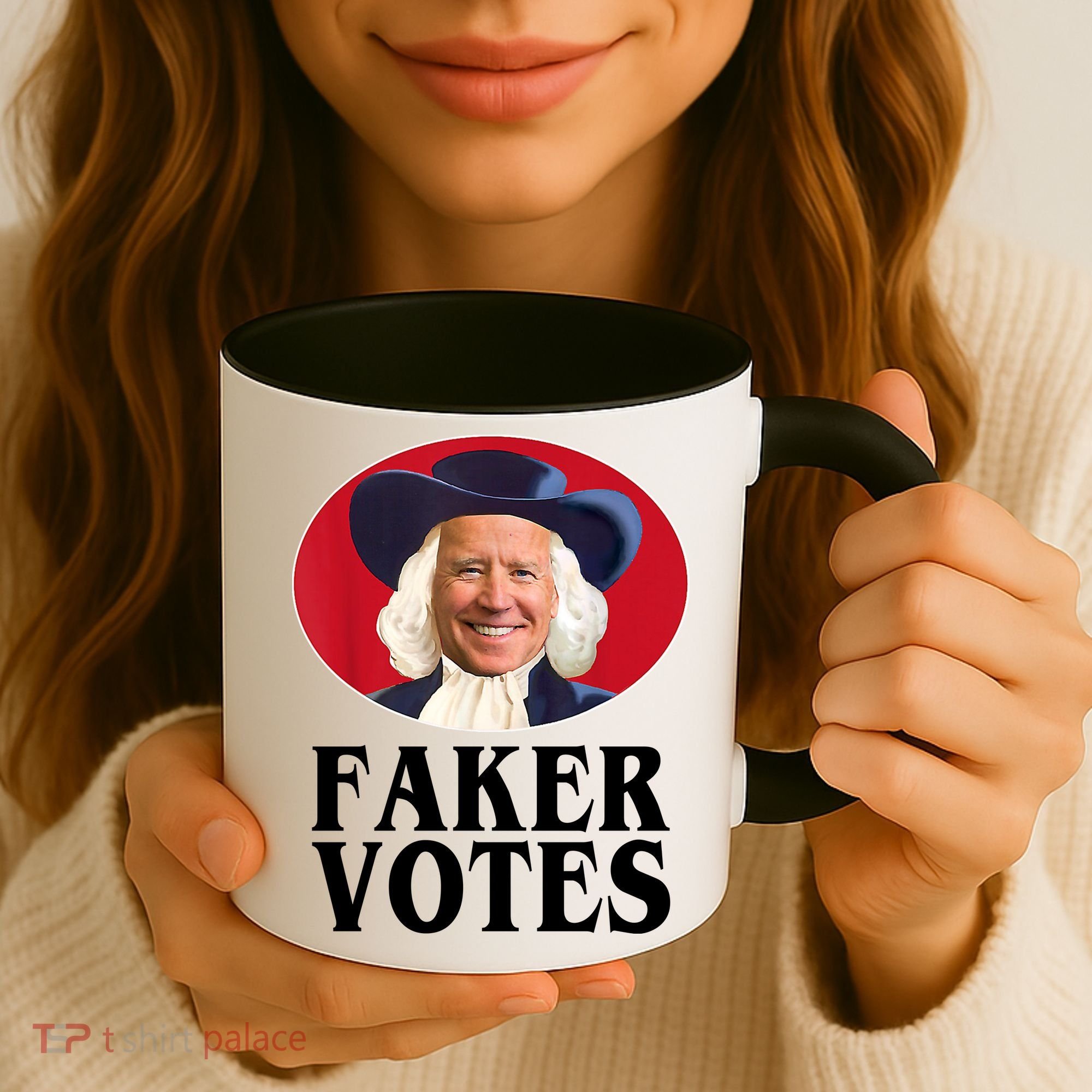 Faker Votes Funny Joe Biden Election Coffee Mug