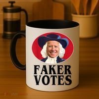 Faker Votes Funny Joe Biden Election Coffee Mug thumb 4