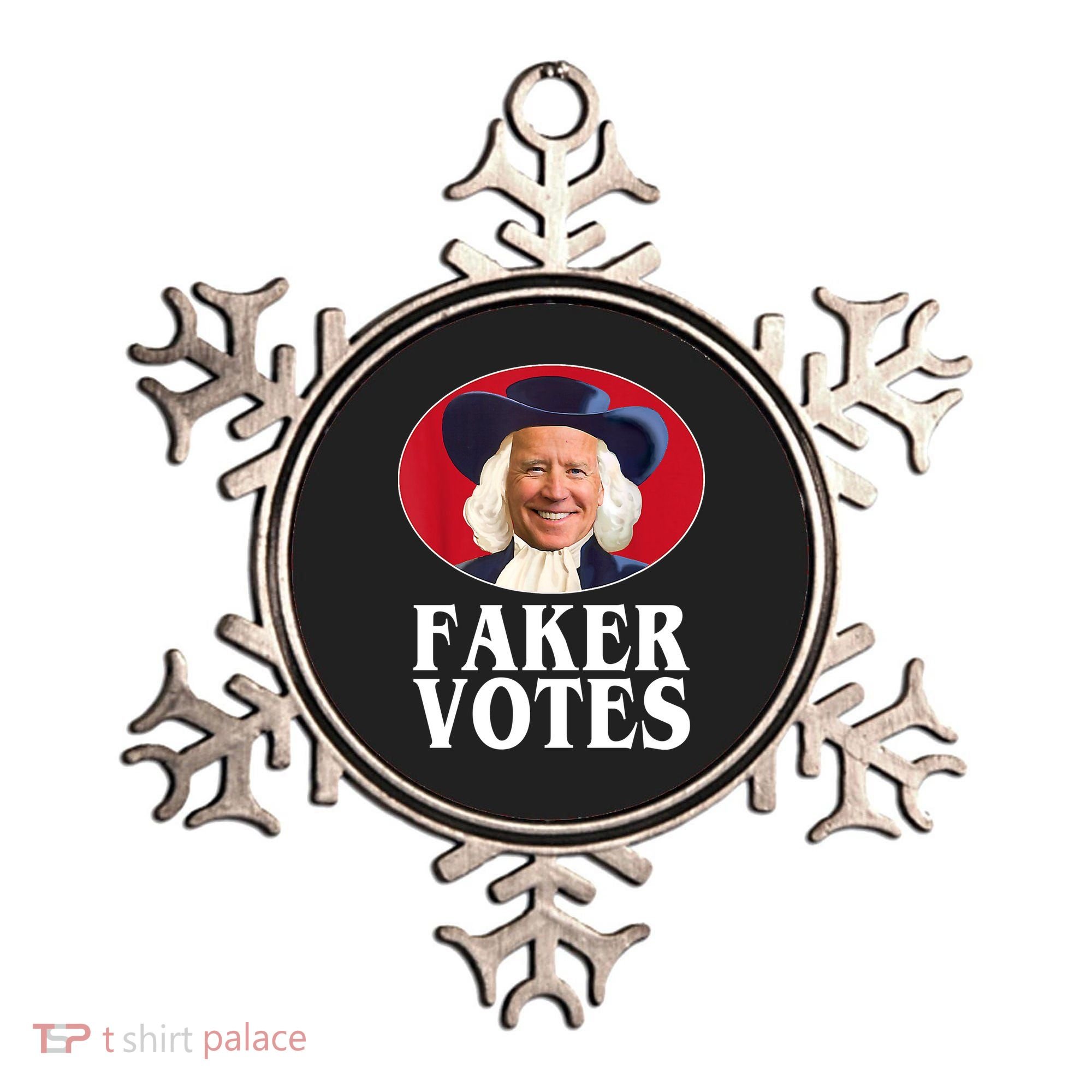 Faker Votes Funny Joe Biden Election Ornament
