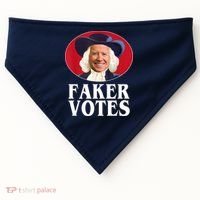 Faker Votes Funny Joe Biden Election USA-Made Doggie Bandana thumb 0
