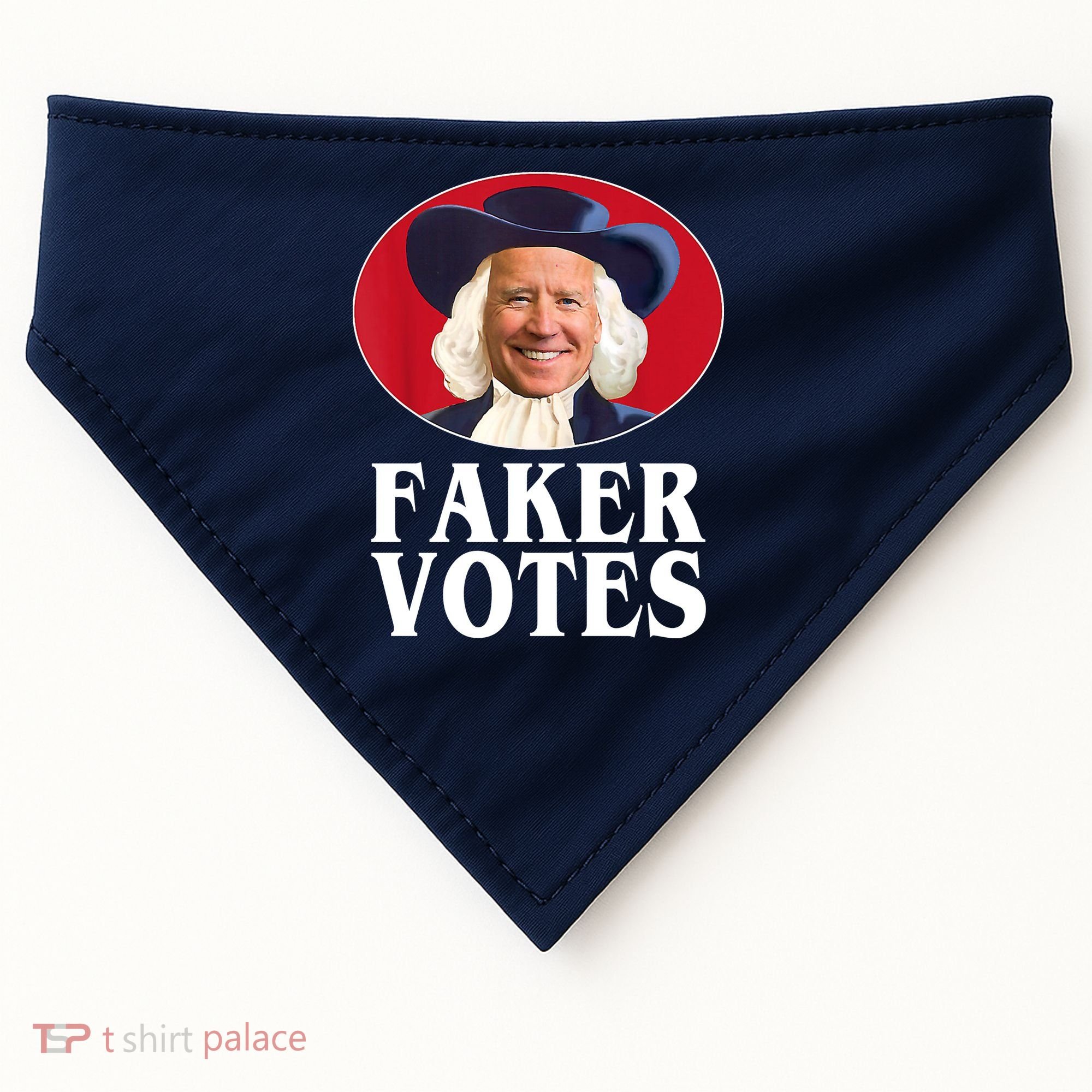 Faker Votes Funny Joe Biden Election USA-Made Doggie Bandana