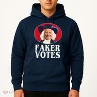 Faker Votes Funny Joe Biden Election Hoodie thumb 2