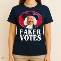 Faker Votes Funny Joe Biden Election T-Shirt thumb 4