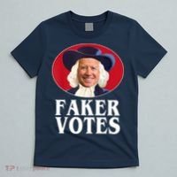 Faker Votes Funny Joe Biden Election T-Shirt thumb 5