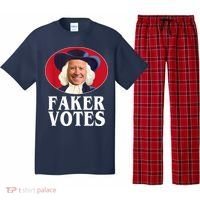 Faker Votes Funny Joe Biden Election Pajama Set thumb 0
