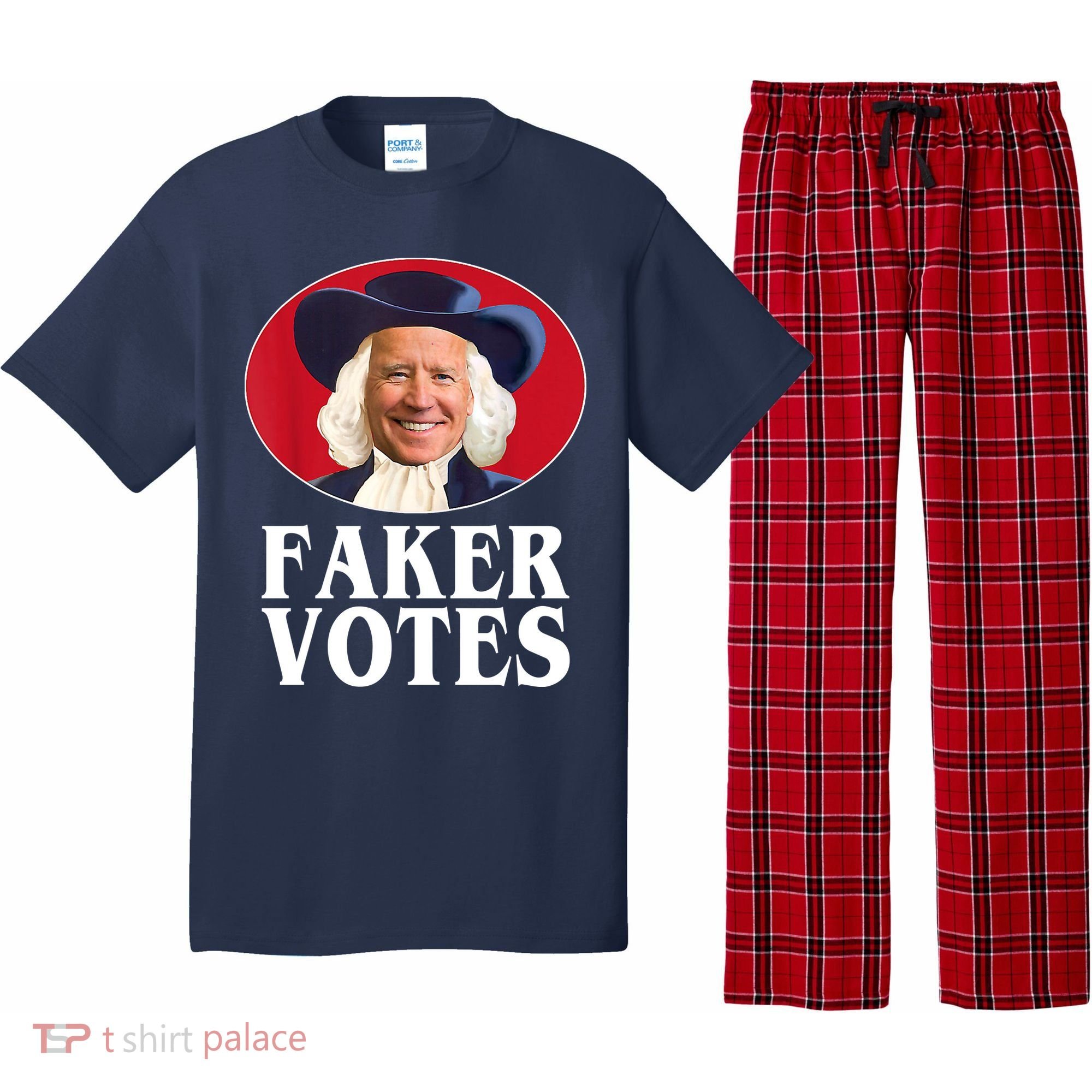 Faker Votes Funny Joe Biden Election Pajama Set