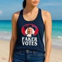 Faker Votes Funny Joe Biden Election Women's Tank Top thumb 2