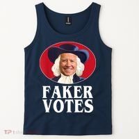 Faker Votes Funny Joe Biden Election Tank Top thumb 2