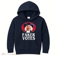 Faker Votes Funny Joe Biden Election Kids Hoodie thumb 0