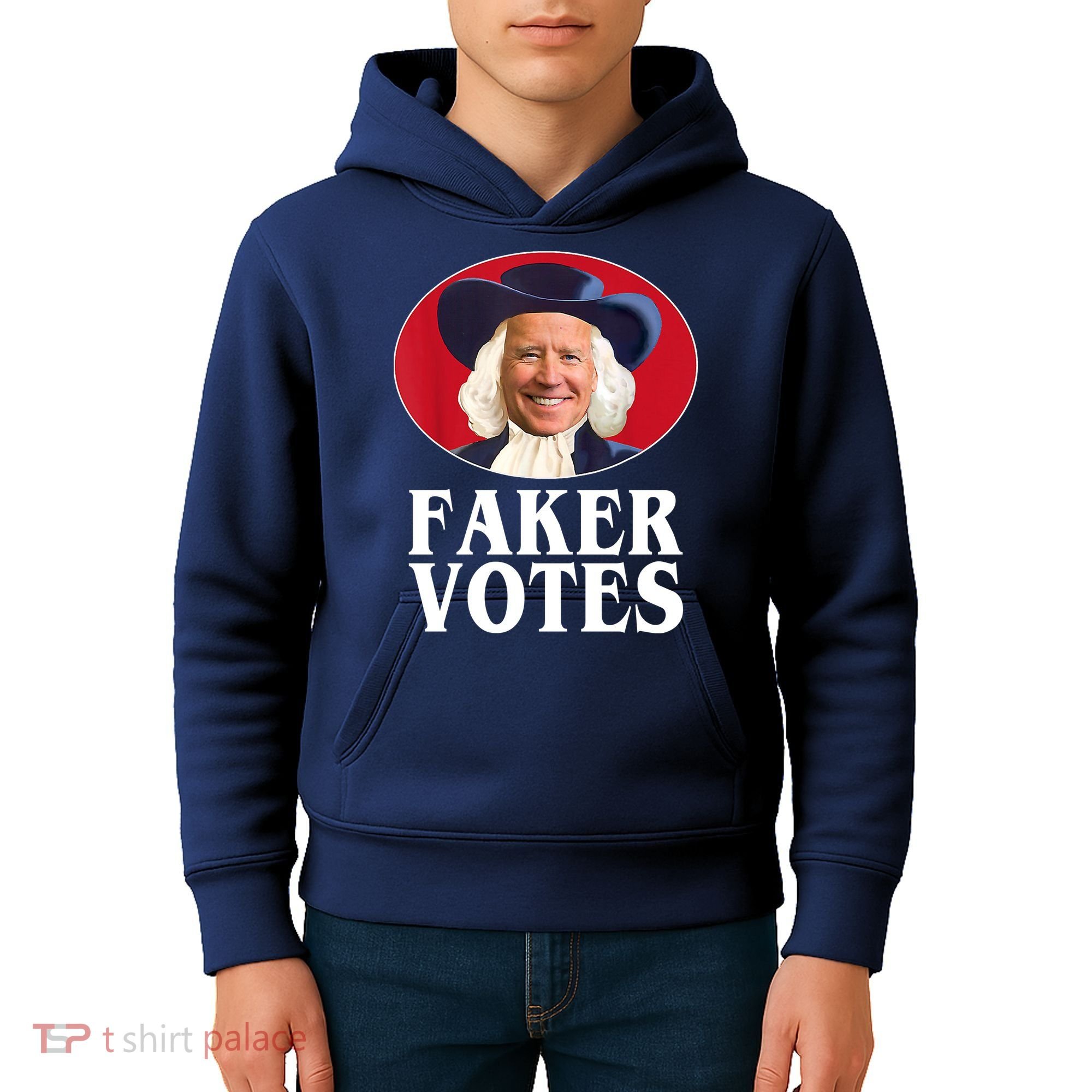 Faker Votes Funny Joe Biden Election Kids Hoodie