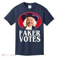 Faker Votes Funny Joe Biden Election Kids T-Shirt thumb 0