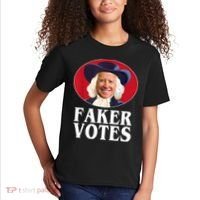 Faker Votes Funny Joe Biden Election Kids T-Shirt thumb 2