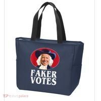 Faker Votes Funny Joe Biden Election Tote Bag thumb 3