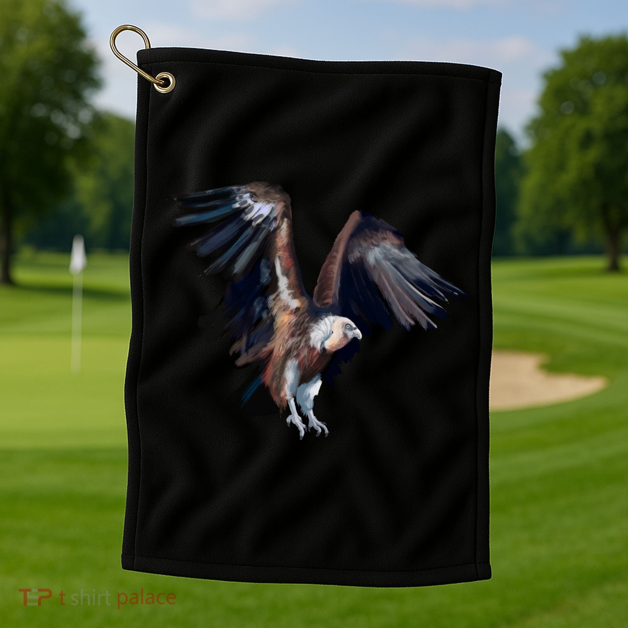Flying Vulture Golf Towel