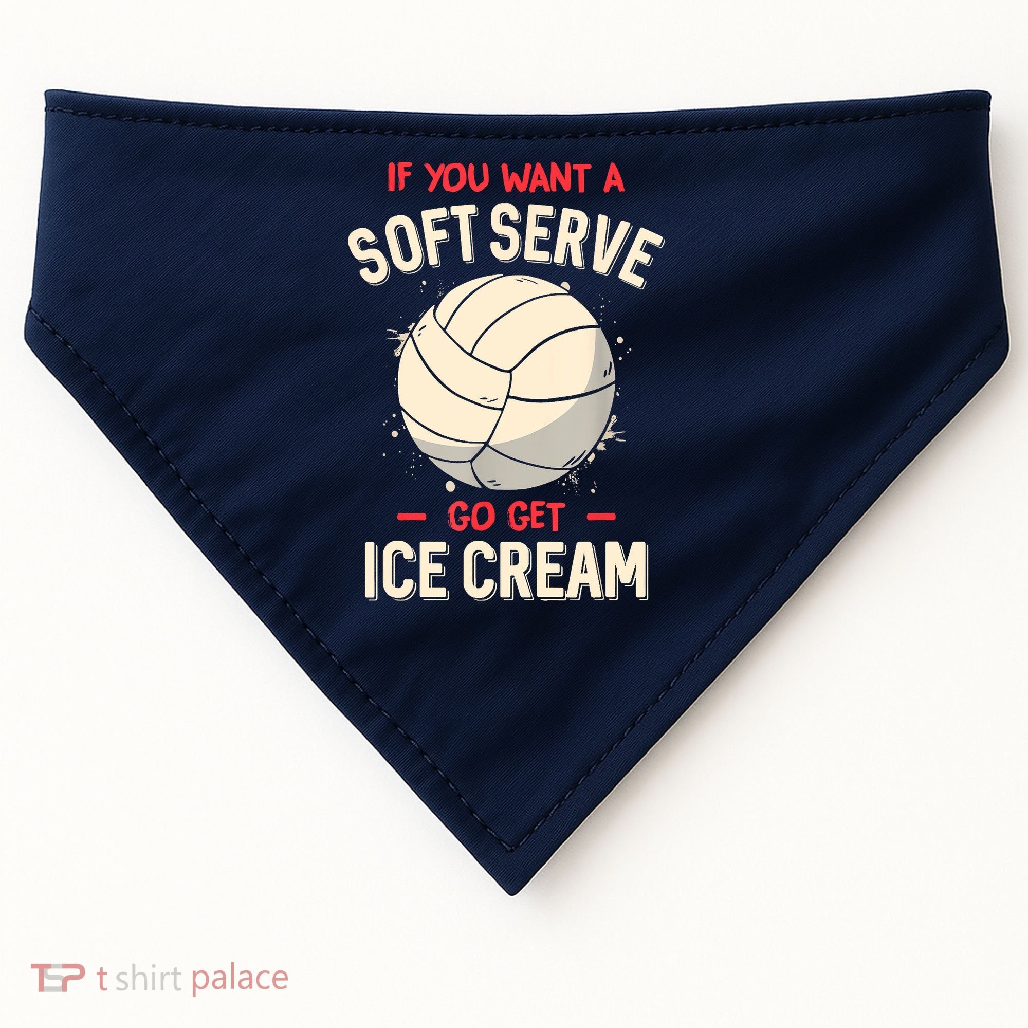 Funny Volleyball USA-Made Doggie Bandana