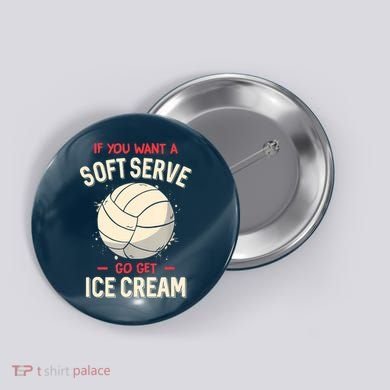 Funny Volleyball Button
