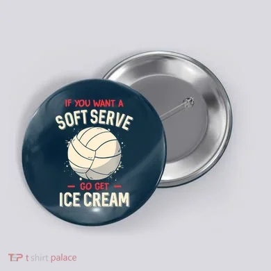 Funny Volleyball Button