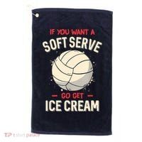 Funny Volleyball Golf Towel thumb 0