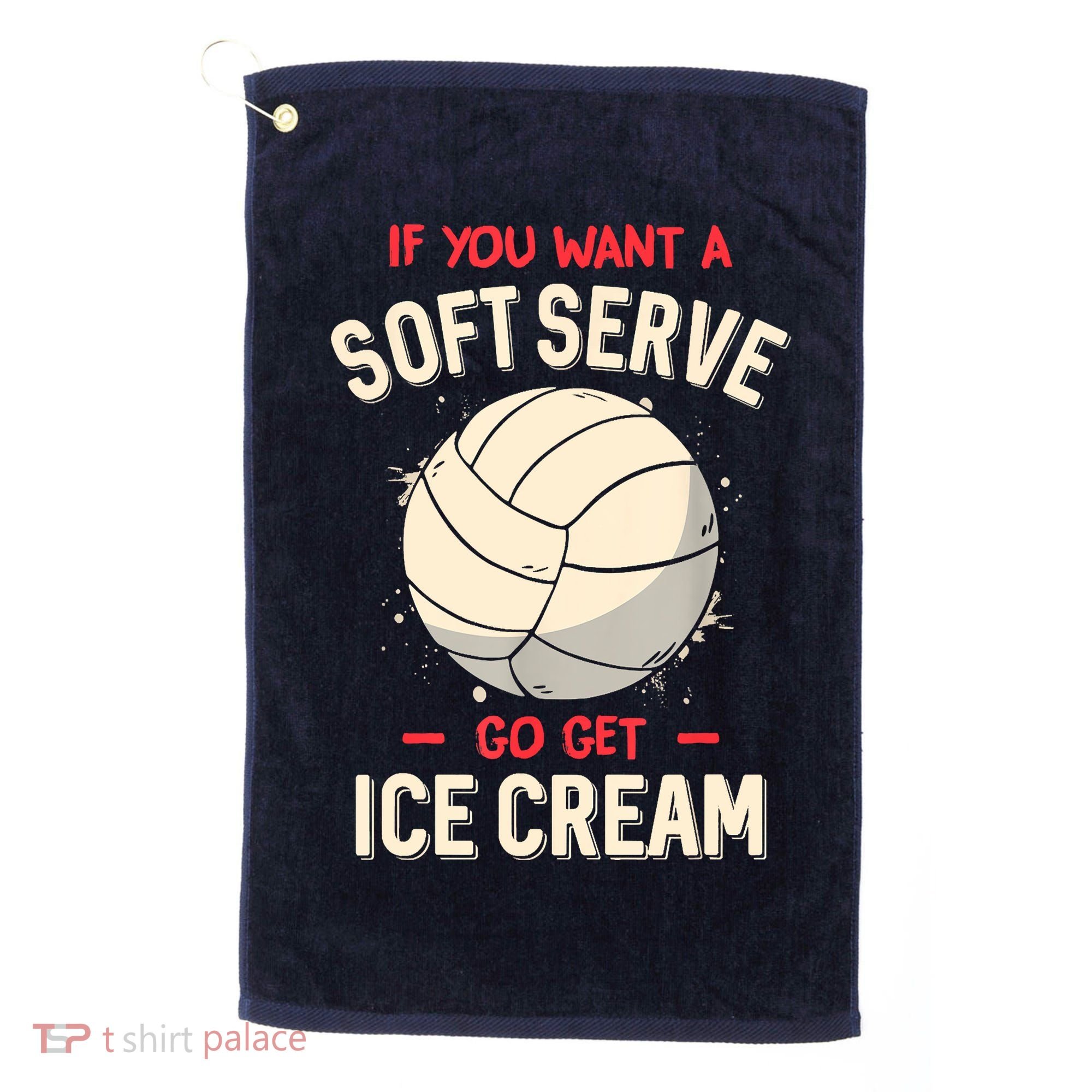 Funny Volleyball Golf Towel