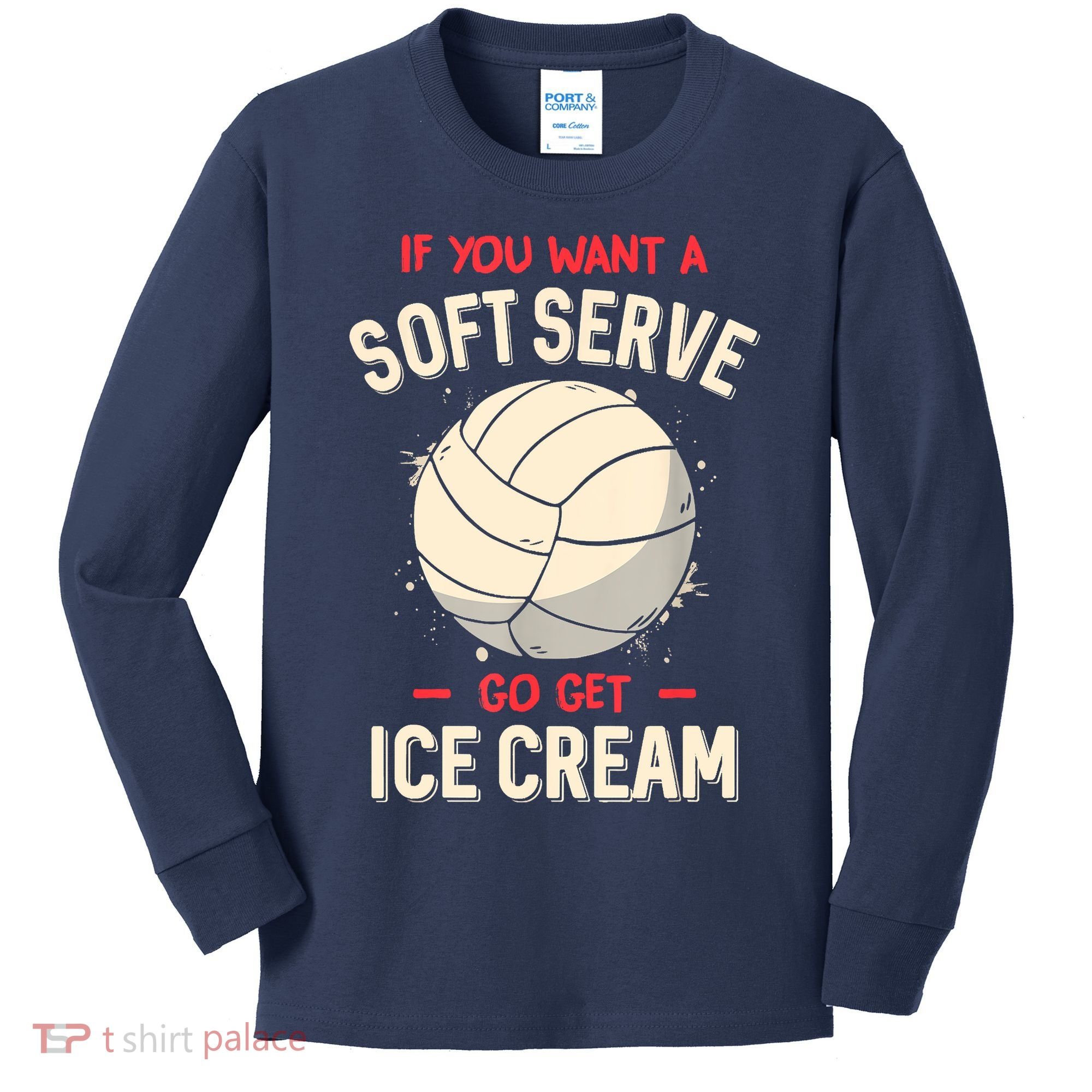Funny Volleyball Kids Long Sleeve Shirt
