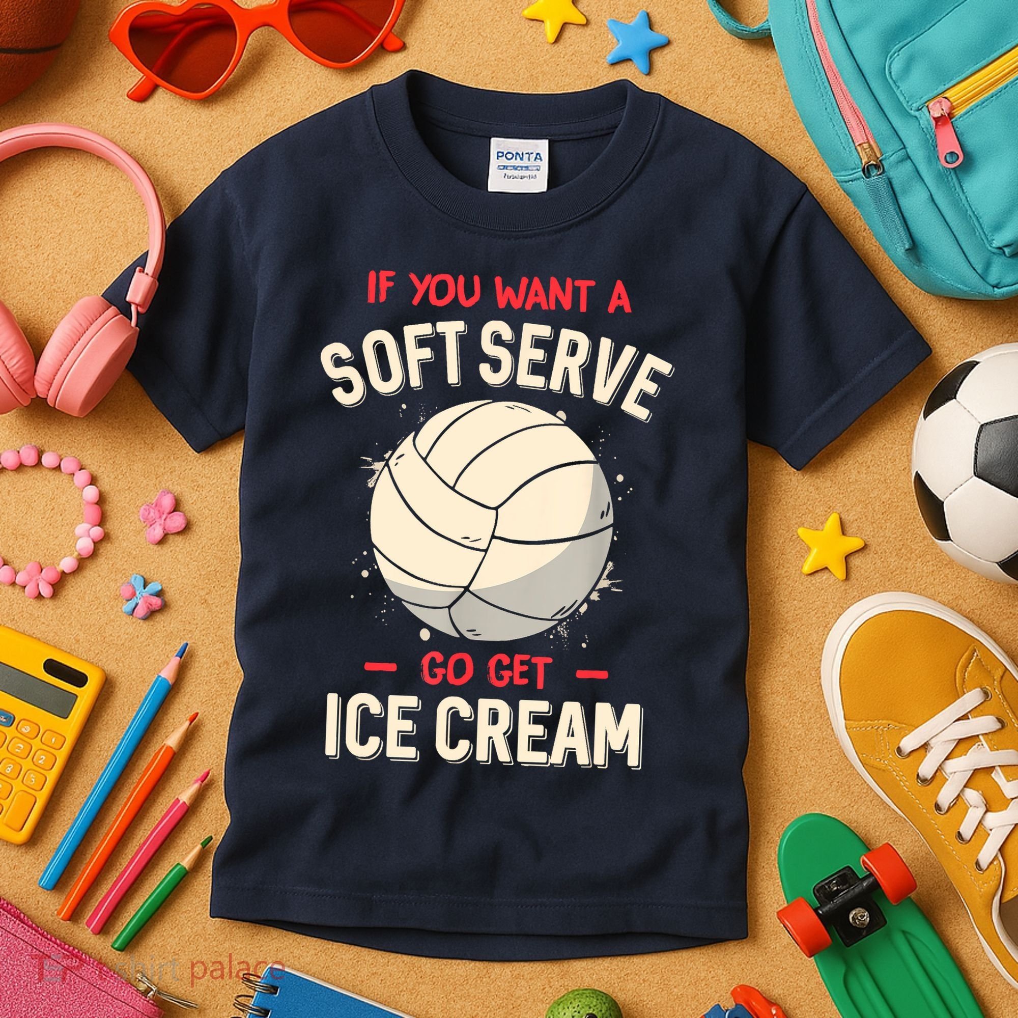Funny Volleyball Kids T-Shirt