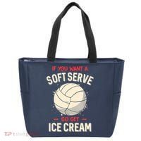 Funny Volleyball Tote Bag thumb 0