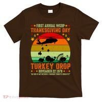 Funny Vintage First Annual WKAP Turkey Drop T-Shirt thumb 0
