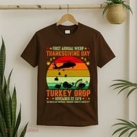 Funny Vintage First Annual WKAP Turkey Drop T-Shirt thumb 2