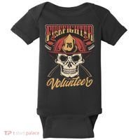 Firefighter Volunteer Baby Bodysuit thumb 0
