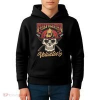 Firefighter Volunteer Kids Hoodie thumb 4