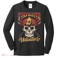 Firefighter Volunteer Kids Long Sleeve Shirt thumb 0