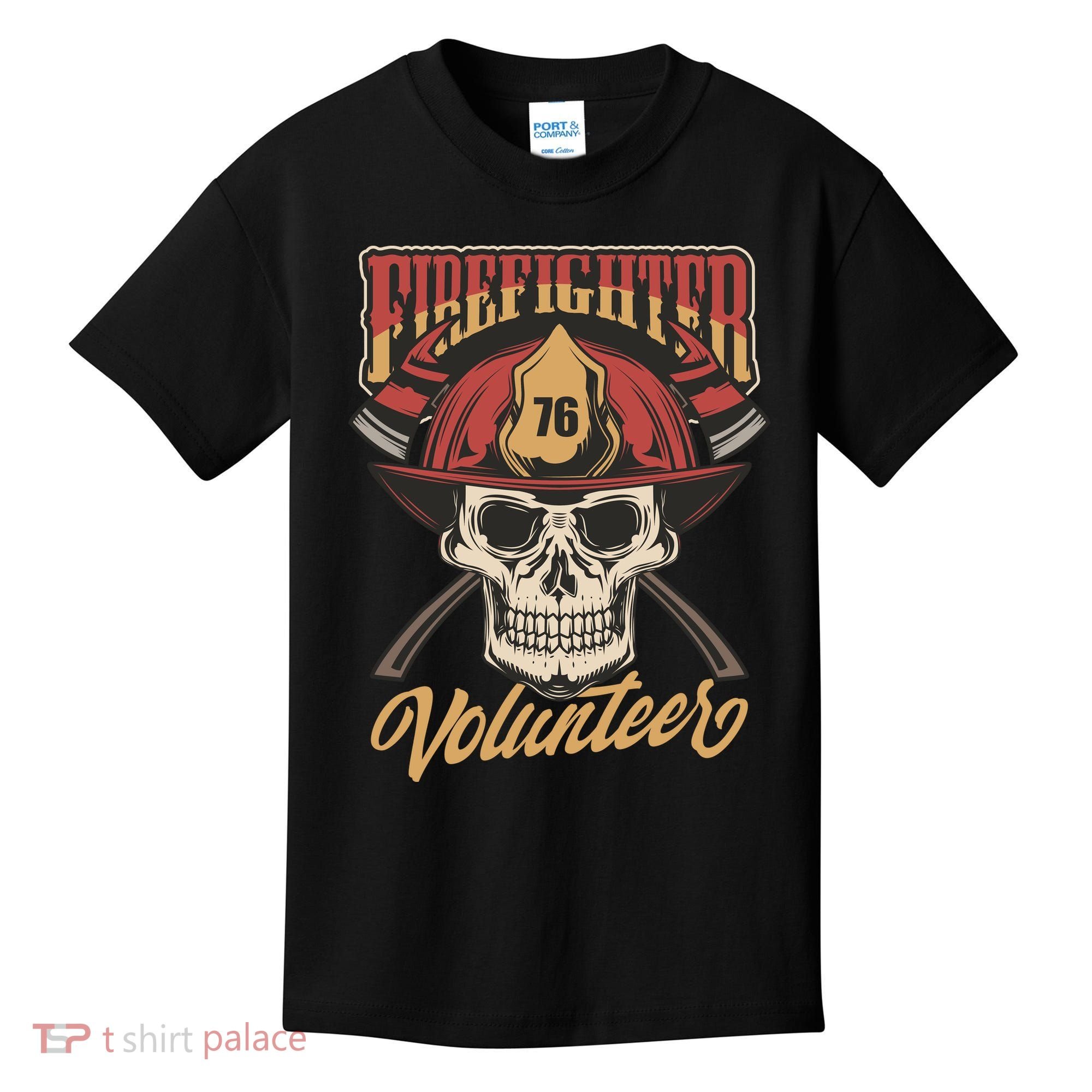 Firefighter Volunteer Kids T-Shirt
