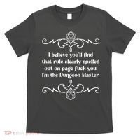 Funny Vintage Fuck You I'm The Dungeon Master T-Shirt thumb 0