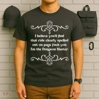 Funny Vintage Fuck You I'm The Dungeon Master T-Shirt thumb 6