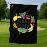 Filthy Vegan Golf Towel thumb 1