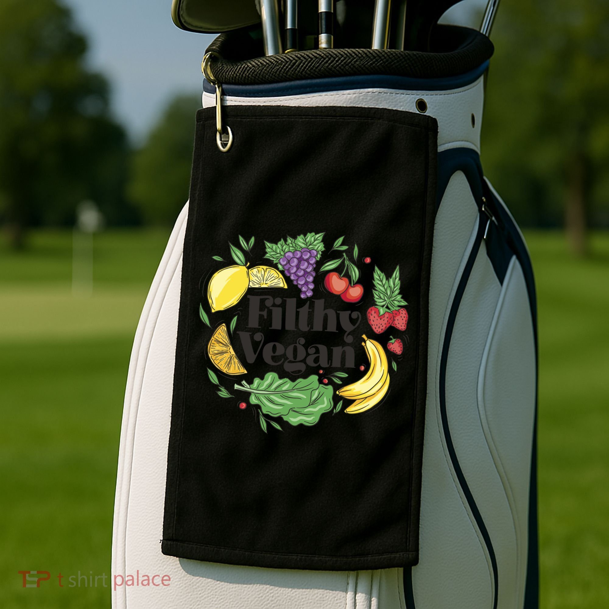 Filthy Vegan Golf Towel