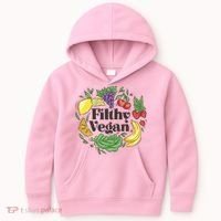 Filthy Vegan Kids Hoodie thumb 0