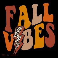 Fall Vibes Fall Season Lighting Bolt Coaster thumb 2