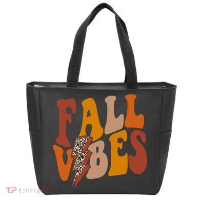 Fall Vibes Fall Season Lighting Bolt Tote Bag