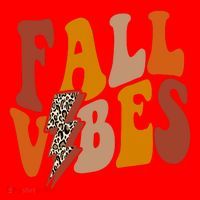 Fall Vibes Fall Season Lighting Bolt Santa Hat thumb 1
