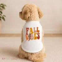 Fall Vibes Fall Season Lighting Bolt Doggie Tank thumb 2
