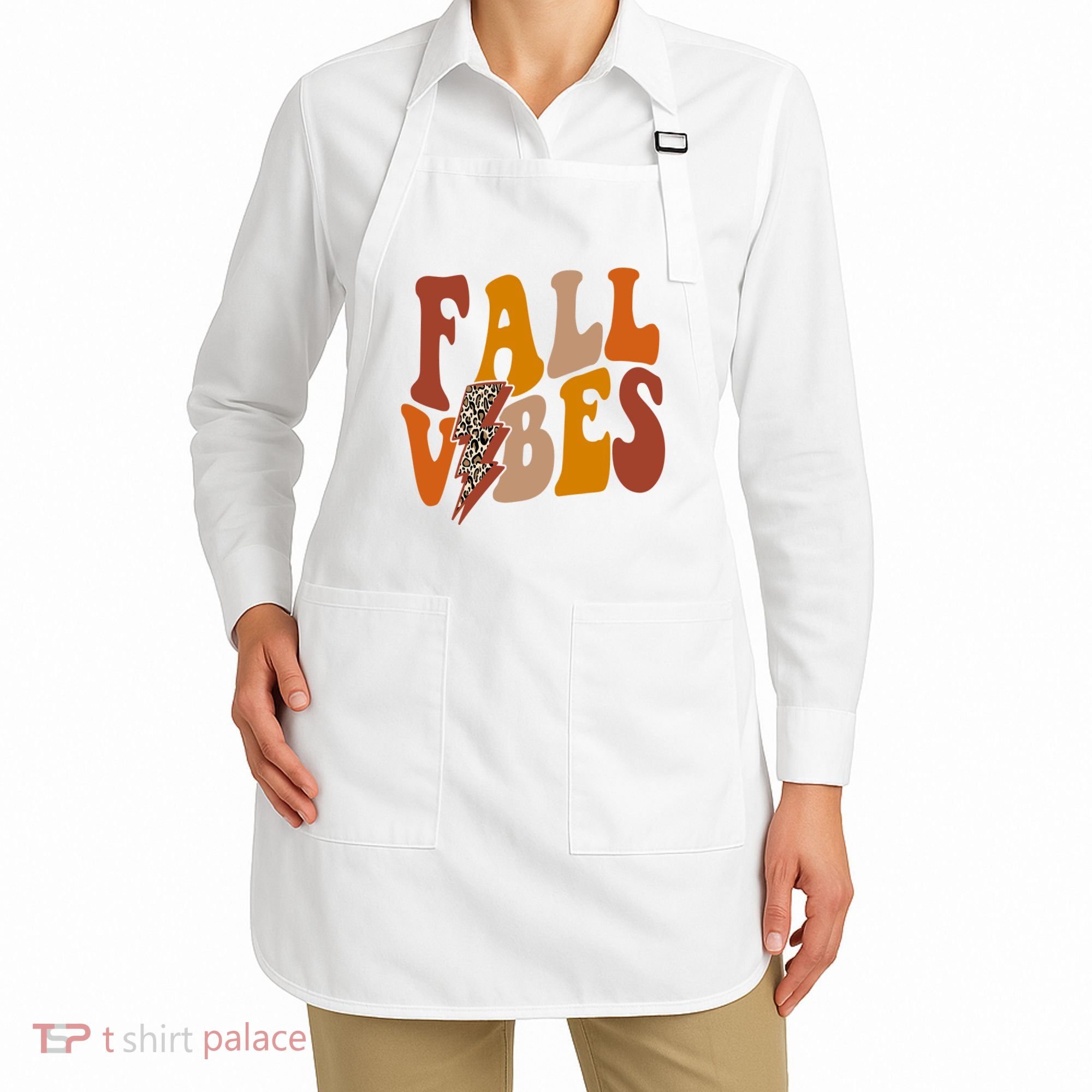 Fall Vibes Fall Season Lighting Bolt Apron