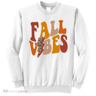 Fall Vibes Fall Season Lighting Bolt Sweatshirt