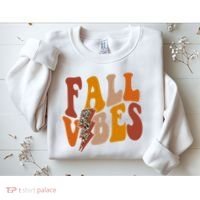Fall Vibes Fall Season Lighting Bolt Sweatshirt thumb 2