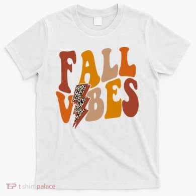 Fall Vibes Fall Season Lighting Bolt T-Shirt