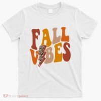 Fall Vibes Fall Season Lighting Bolt T-Shirt thumb 0